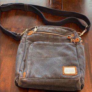 Travelon Denim Bag, w/adjustable strap, EUC